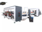 Corrugated Cardboard Foler Gluing Stitching Carton Box Machine